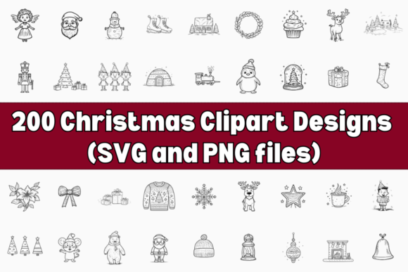 200 Christmas SVG PNG Bundle: A Designer's Review of Seasonal Illustrations
