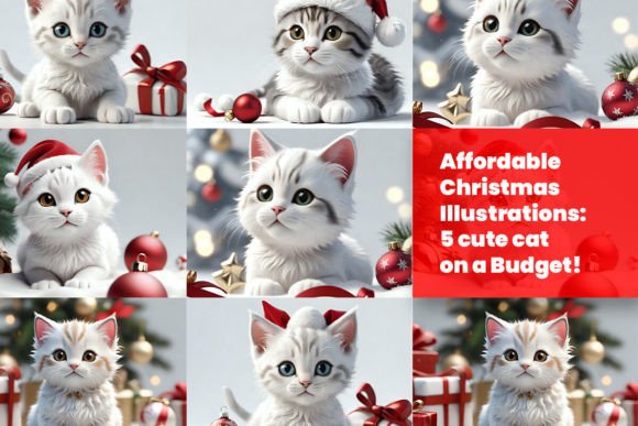 Cat of Christmas Bundle: Festive Illustrations for Brand Campaigns