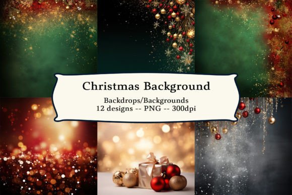 Christmas Background PNG for Illustrations and Digital Sales