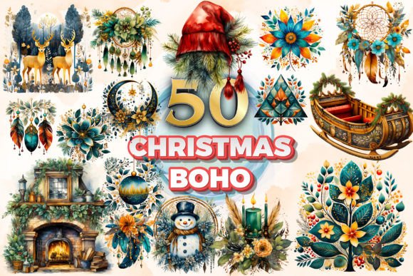 Christmas Boho Clipart Sublimation 7: A Review for Sellers of Illustrations
