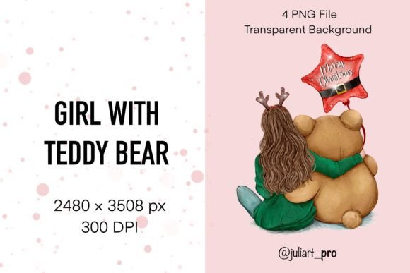 Christmas Clipart Girl Teddy Bear Png: A Review for Illustrations