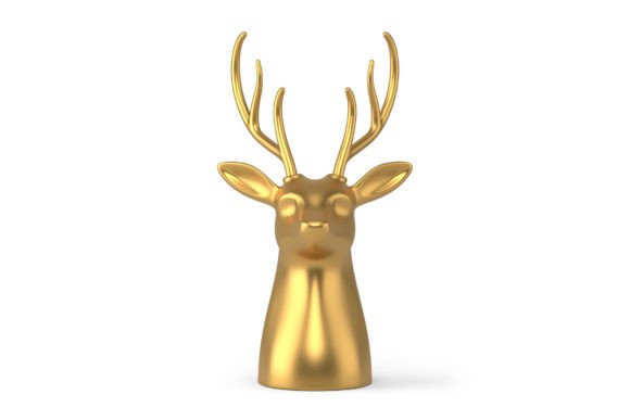 Christmas Reindeer 3d Icon for Seasonal Illustrations