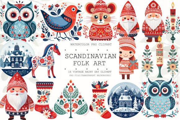 Christmas Scandinavian Folk Art Bundle: A Seller's Review