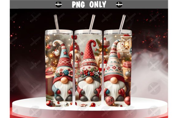 Christmas Tumbler Wraps - Gnomes PNG Review