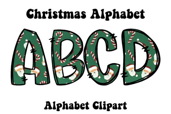 Green Santa Christmas Alphabet Doodle: A Review for Brand Illustrations