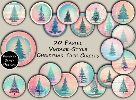 Pastel Christmas Tree Ornament Circles Review