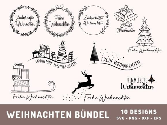 Reviewing 10 German Christmas Plotter Files SVG for Brand Projects