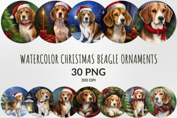 Watercolor Christmas Beagle Ornaments: A Designer's Review